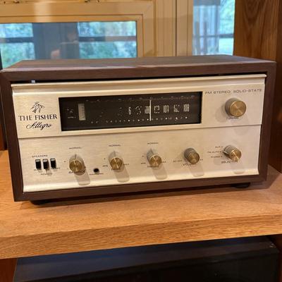 LOT 135: Vintage Fisher Allegro Radio, 202 Receiver and 103 Speakers