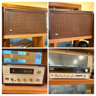 LOT 135: Vintage Fisher Allegro Radio, 202 Receiver and 103 Speakers
