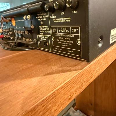 LOT 135: Vintage Fisher Allegro Radio, 202 Receiver and 103 Speakers