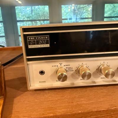 LOT 135: Vintage Fisher Allegro Radio, 202 Receiver and 103 Speakers