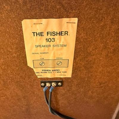 LOT 135: Vintage Fisher Allegro Radio, 202 Receiver and 103 Speakers