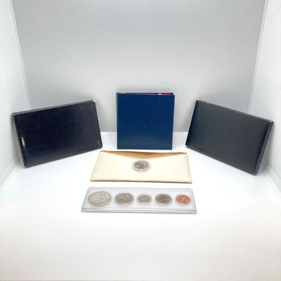 LOT 137: Coin Collection - 1965 Set, Bicentennial Silver Proof Kennedy Half Dollar / Quarter, 1972 Treasury Set, 1975 Proof Set, 1977...