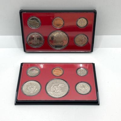 LOT 137: Coin Collection - 1965 Set, Bicentennial Silver Proof Kennedy Half Dollar / Quarter, 1972 Treasury Set, 1975 Proof Set, 1977...