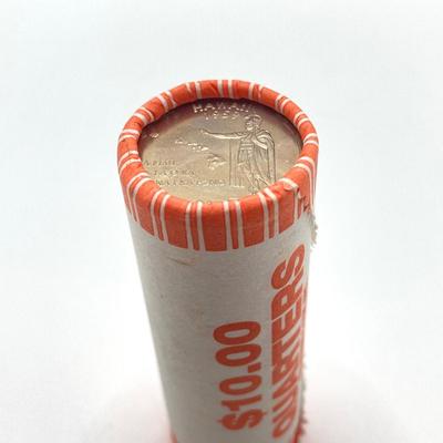 LOT 138: US State Quarter Collection - Alabama, Iowa, Maine, Michigan, Missouri, Ohio, Oklahoma, Wisconsin and Roll of Forty ($10)
