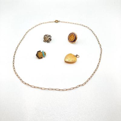 LOT 139: Collection of Gold Filled Jewelry
