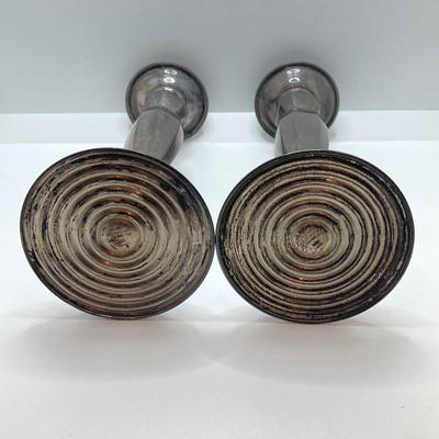 LOT 146: Weighted and Reinforced Sterling Candlestick Holders - Gorham and More