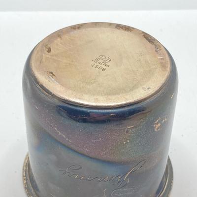 LOT 147: Collection of Vintage Sterling and More - Personalized Cup, Spoon and Salt and Pepper Shakers (2 Sets) - 87.9 gtw