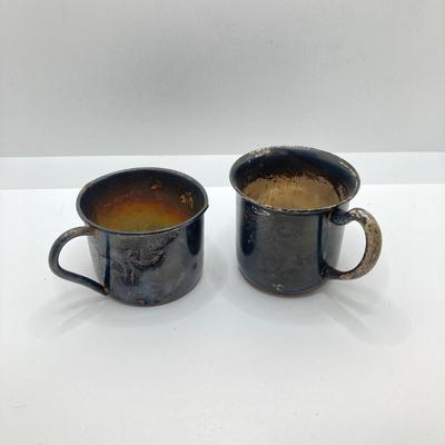 LOT 147: Collection of Vintage Sterling and More - Personalized Cup, Spoon and Salt and Pepper Shakers (2 Sets) - 87.9 gtw