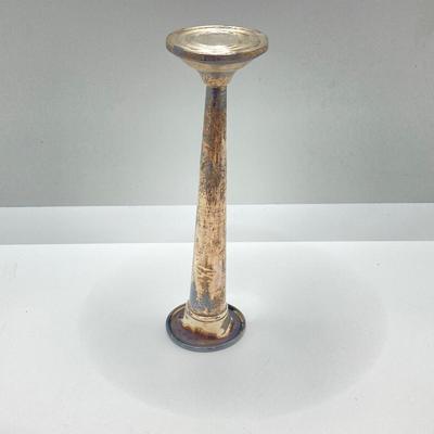 LOT 148: Weighted Sterling Acme Pedestal Bowl and Lunt's Candlestick Holder