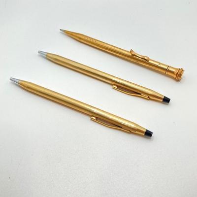 LOT 150: Collection of Vintage Writing Utensils, Keys and More - Cross, Parker and Wahl Eversharp Gold Plated Included