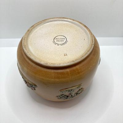 LOT 151: Vintage Bourne Denby Made in England Stoneware Tobacco Jar with Locking Lid