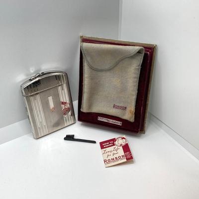 LOT 152: Vintage Cigarette Holder and Lighters - Ronson, Lord Chesterfield and More