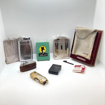 LOT 152: Vintage Cigarette Holder and Lighters - Ronson, Lord Chesterfield and More