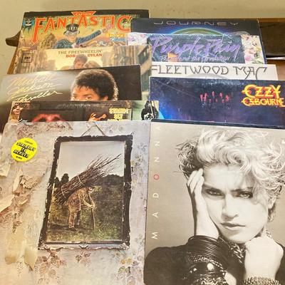 LOT 153: Awesome Album / Vinyl Collection - Bob Dylan, Elton John, Fleetwood Mac, Journey,, Led Zeppelin, Madonna, Michael Jackson, Ozzy...