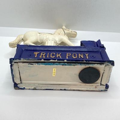 LOT 156: Heritage Mint Ltd Cast Iron Trick Pony Bank