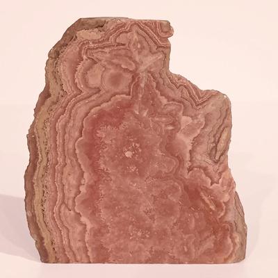 LOT 161: Vintage Carved Onyx Southwestern Bookend, Polished Rhodochrosite Slab, Amethyst Quartz & Golden Nugget Ashtray
