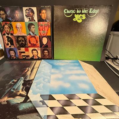 WhiteTLOT 162: Collection of Vintage Vinyl Albums Including Titles by the Rolling Stone, The Who, Yes, Traffic, CCR, Tom Petty, White...