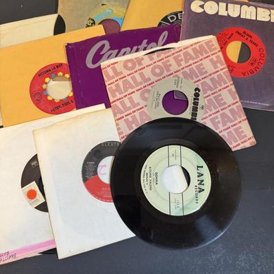 LOT 164: Large Assortment of Vintage 45’s Some with Jackets/Sleeves