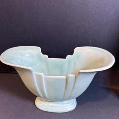 LOT 166: Vintage Rum Rill Ceramic Vase and Fleck Bros. Floral Wall Art