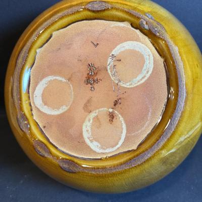 LOT 167: Vintage Ceramic Vase by Hyalyn and Vintage/Antique Ceramic Bowl