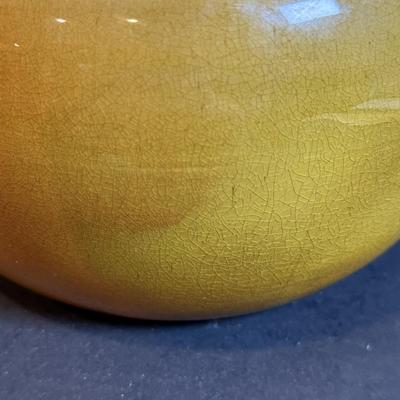 LOT 167: Vintage Ceramic Vase by Hyalyn and Vintage/Antique Ceramic Bowl