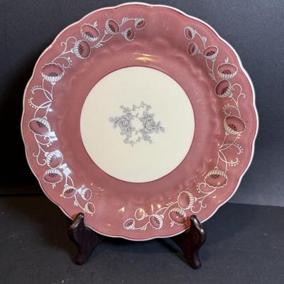 LOT 168: Vintage Bohemian Green Art Glass Bowl and Koniglinch Tettau Dish