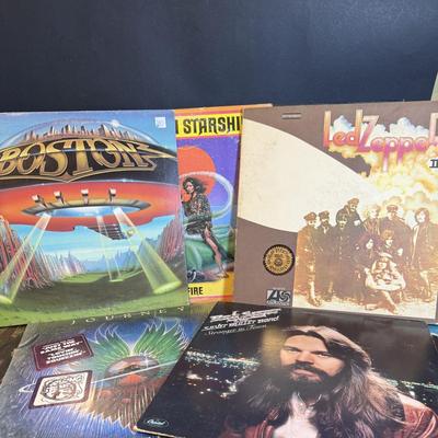 LOT 171: Collection of Classic Rock Vinyl Albums By Boston, Led Zeppelin, Journey, Jefferson Starship, Jethro Tull and More