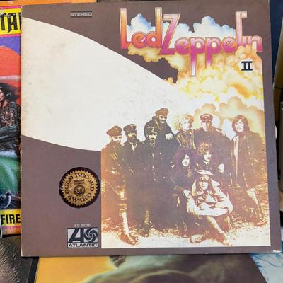 LOT 171: Collection of Classic Rock Vinyl Albums By Boston, Led Zeppelin, Journey, Jefferson Starship, Jethro Tull and More