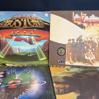 LOT 171: Collection of Classic Rock Vinyl Albums By Boston, Led Zeppelin, Journey, Jefferson Starship, Jethro Tull and More
