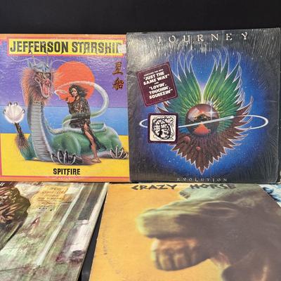 LOT 171: Collection of Classic Rock Vinyl Albums By Boston, Led Zeppelin, Journey, Jefferson Starship, Jethro Tull and More