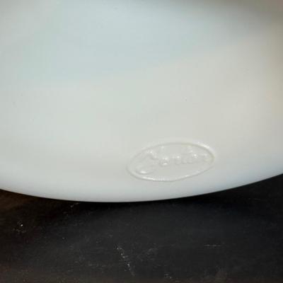 LOT 173: Collection of Vintage Fenton Hobnail Milk Glass Pieces Including, Cake Stand, Candle Sticks, Bowls and Dishes