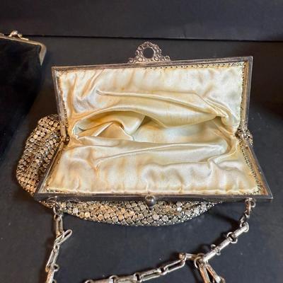 LOT Vintage Metal and Beaded Purses, Eyeglass Case and a Bunch of Baubles and More