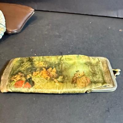LOT Vintage Metal and Beaded Purses, Eyeglass Case and a Bunch of Baubles and More