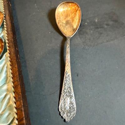 LOT 177: Vintage German Silver Plated Serving Spoons