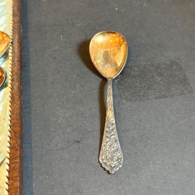 LOT 177: Vintage German Silver Plated Serving Spoons