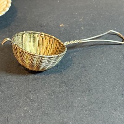LOT 179: Vintage Hot Chocolate Pot and Demi Teacups an Saucers, Tea Bobbers and Spoons
