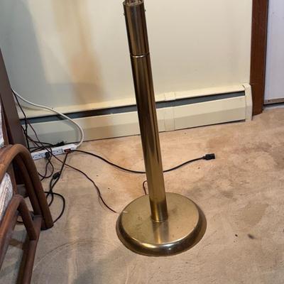 LOT 184: Mid Century Italian Style Brass Arc Floor Lamp