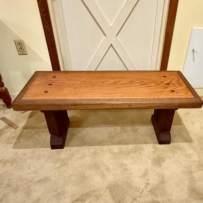 LOT 186: Farmhouse Style Wooden Coffee Table