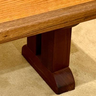 LOT 186: Farmhouse Style Wooden Coffee Table