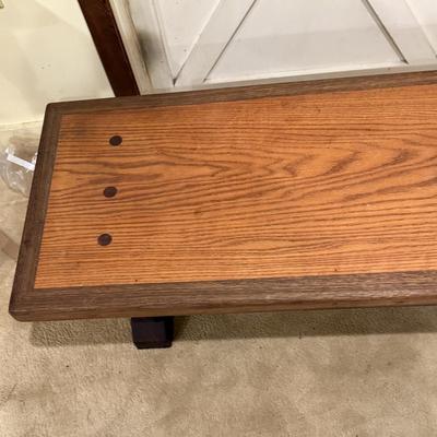 LOT 186: Farmhouse Style Wooden Coffee Table