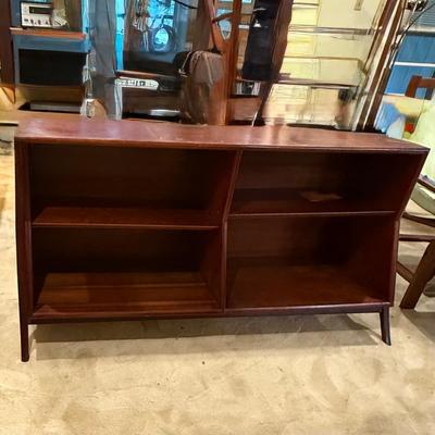LOT 189: MCM Kipp Stewart Style Wooden Book Shelf