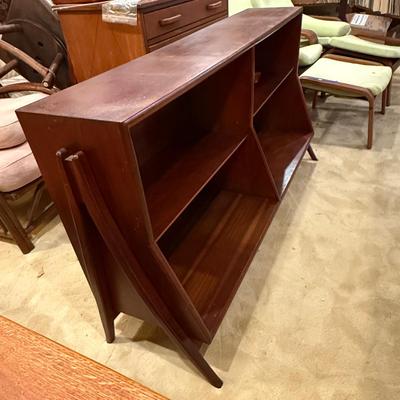 LOT 189: MCM Kipp Stewart Style Wooden Book Shelf