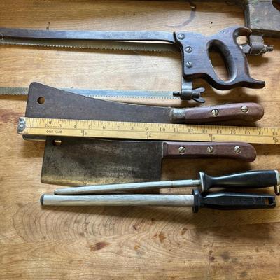 LOT 194: Vintage Butchers Tools