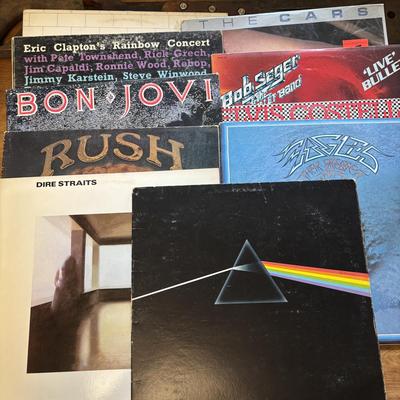LOT 195: Classic Vinyl/LP Album Collection: Rush, Bob Seger, The Cars, Dire Straits, Pink Floyd, Elvis Costello