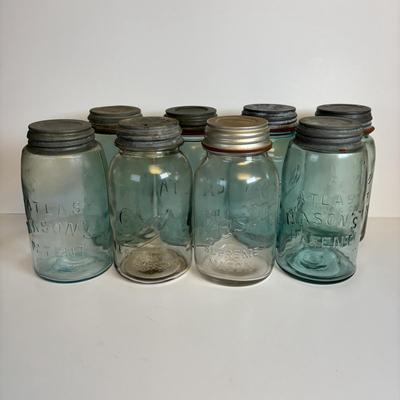 LOT 199: Antique/Vintage Canning Jars