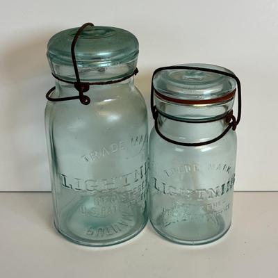 LOT 201: Antique/Vintage Canning Jars