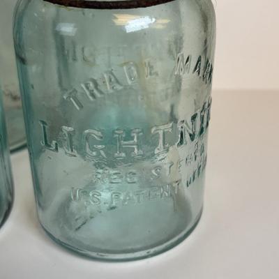 LOT 201: Antique/Vintage Canning Jars