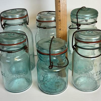 LOT 201: Antique/Vintage Canning Jars