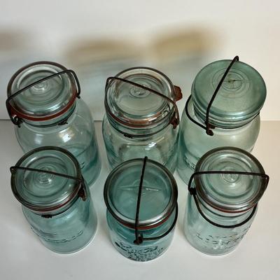LOT 201: Antique/Vintage Canning Jars