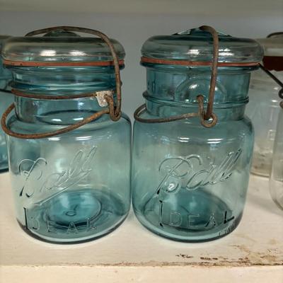 LOT 202: Antique/Vintage Canning Jars